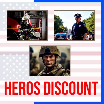 Heroes discount 15% off for police, fireman and military