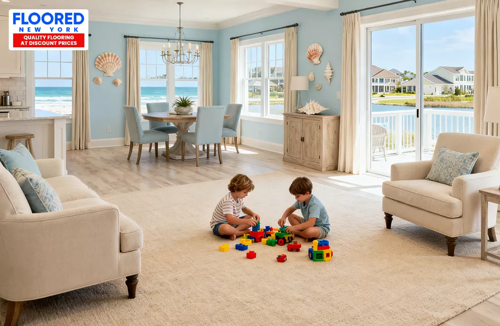 Comfortable Living Space with High-quality Carpet Flooring