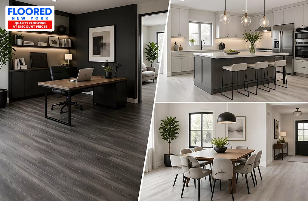 Luxury Vinyl Flooring Transforms Kitchens, Offices, and Dining Areas